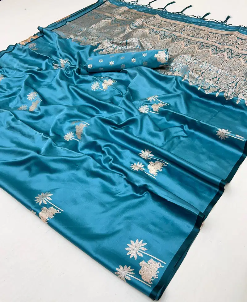 Kanthkala Pichhwai By Rajtex Satin Occation Wear Saree Orders In India
